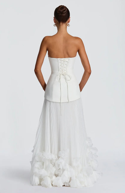 Women maxi dress, back view