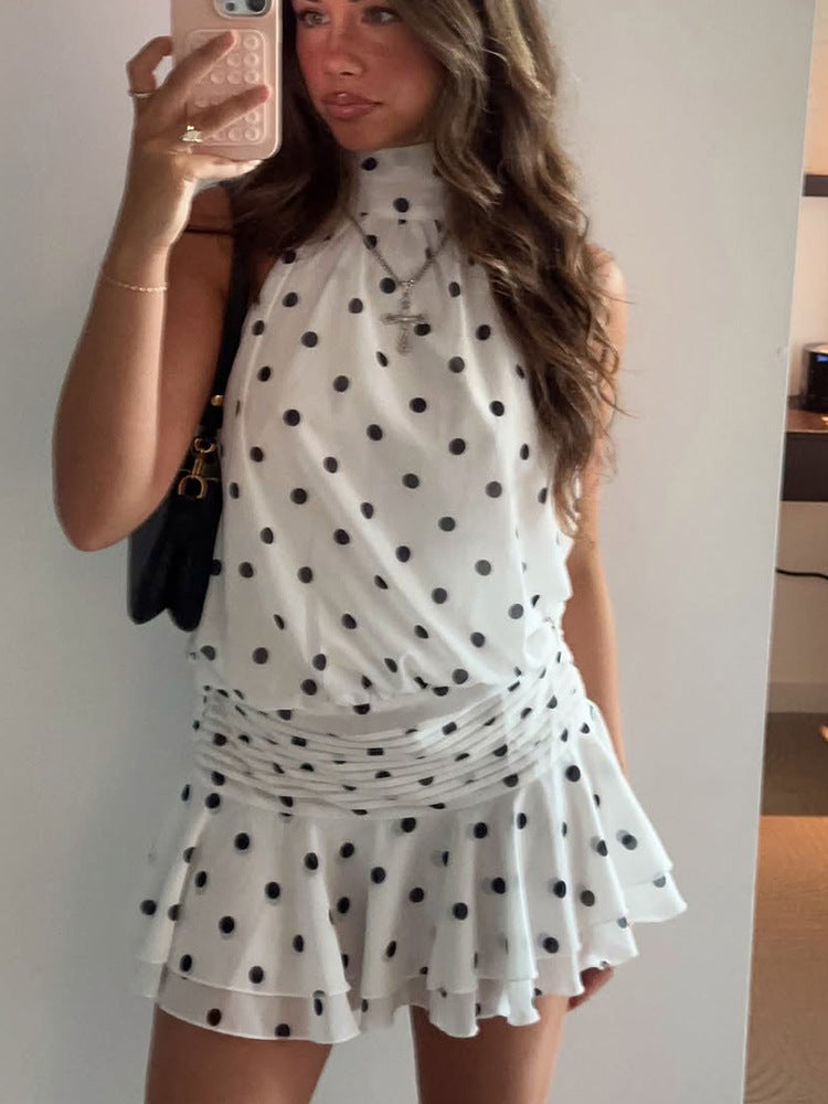 River High-Neck Mini Dress