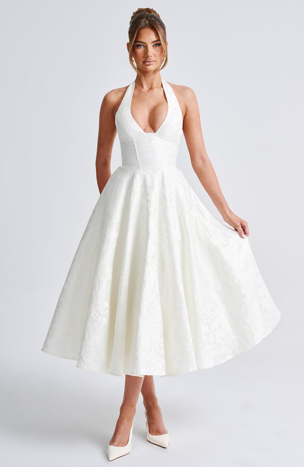 Rosalie Halter-Neck Midi Dress