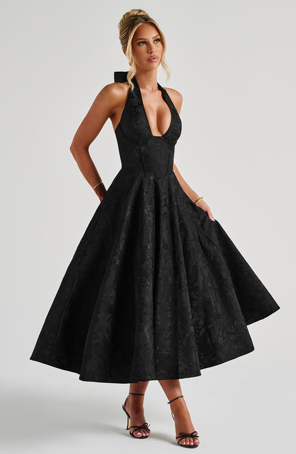 Rosalie Halter-Neck Midi Dress