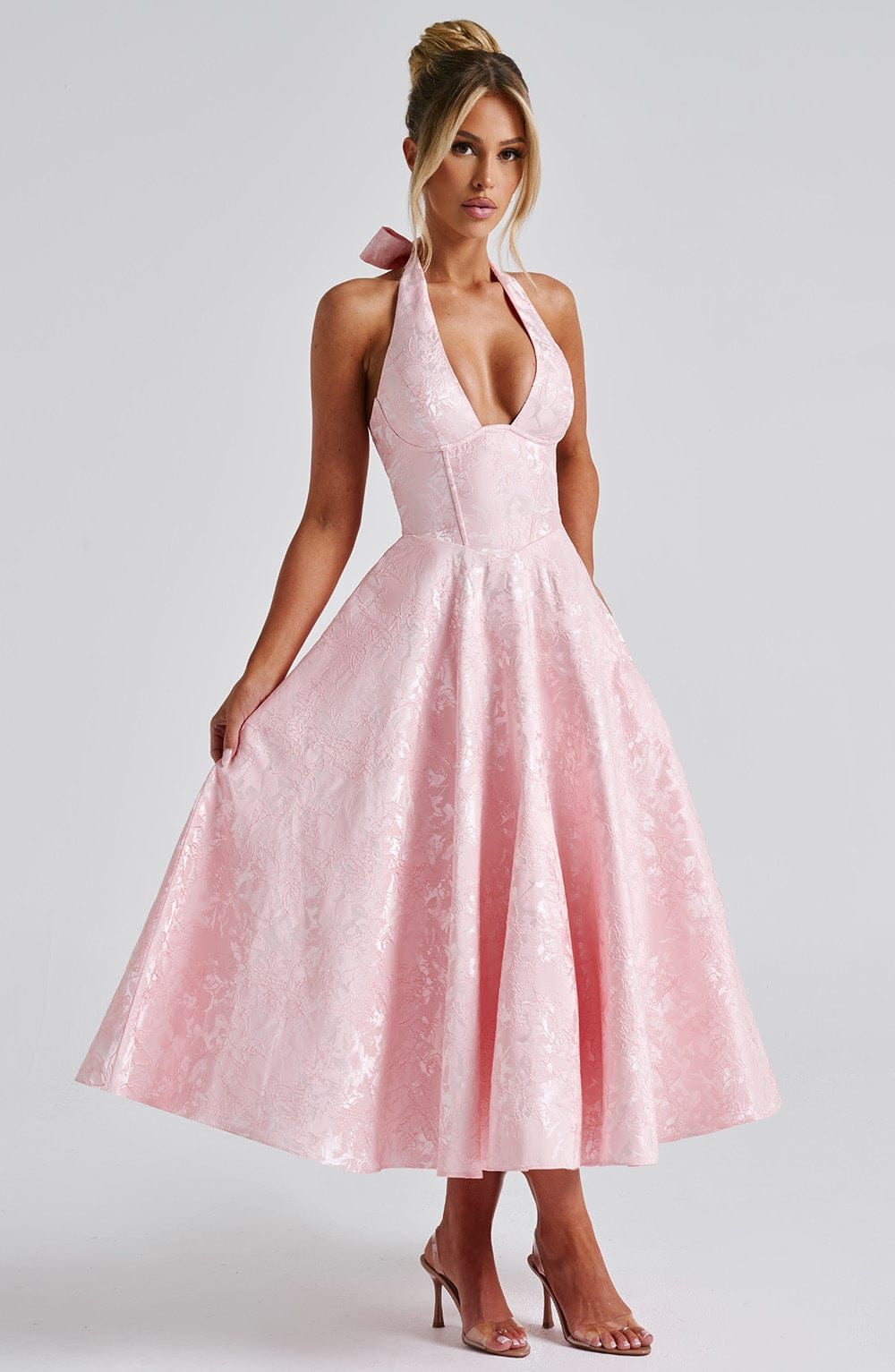 Rosalie Halter-Neck Midi Dress