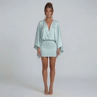 Sabrina Cape Mini Dress