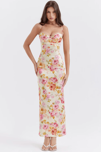 Selah Sleeveless Maxi Dress in Pink