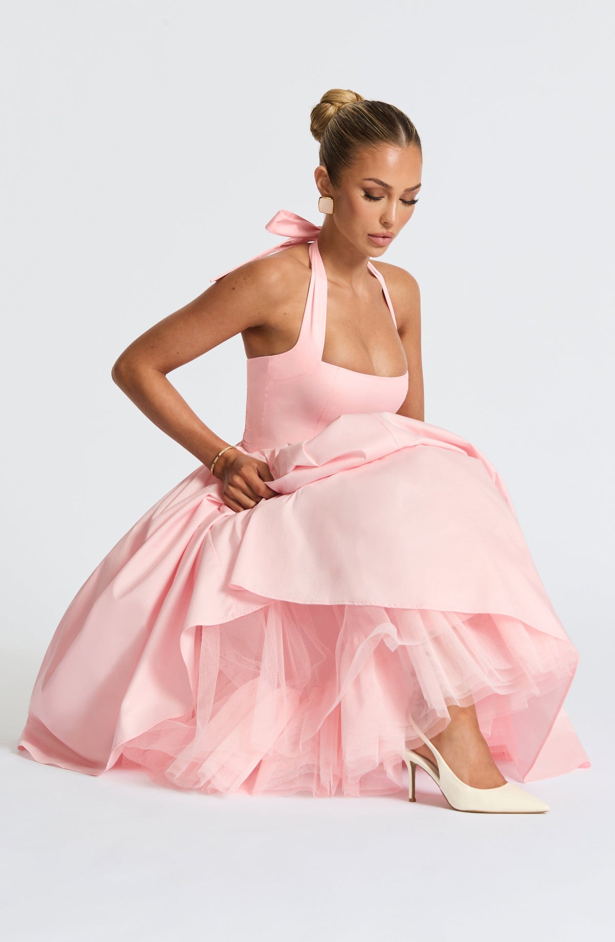 Seraphina Halter Midi Dress