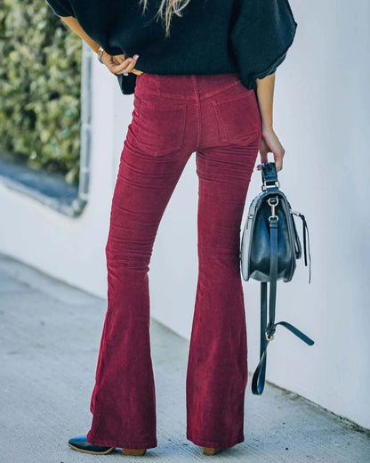 Seraphina High Waisted Trousers in Black