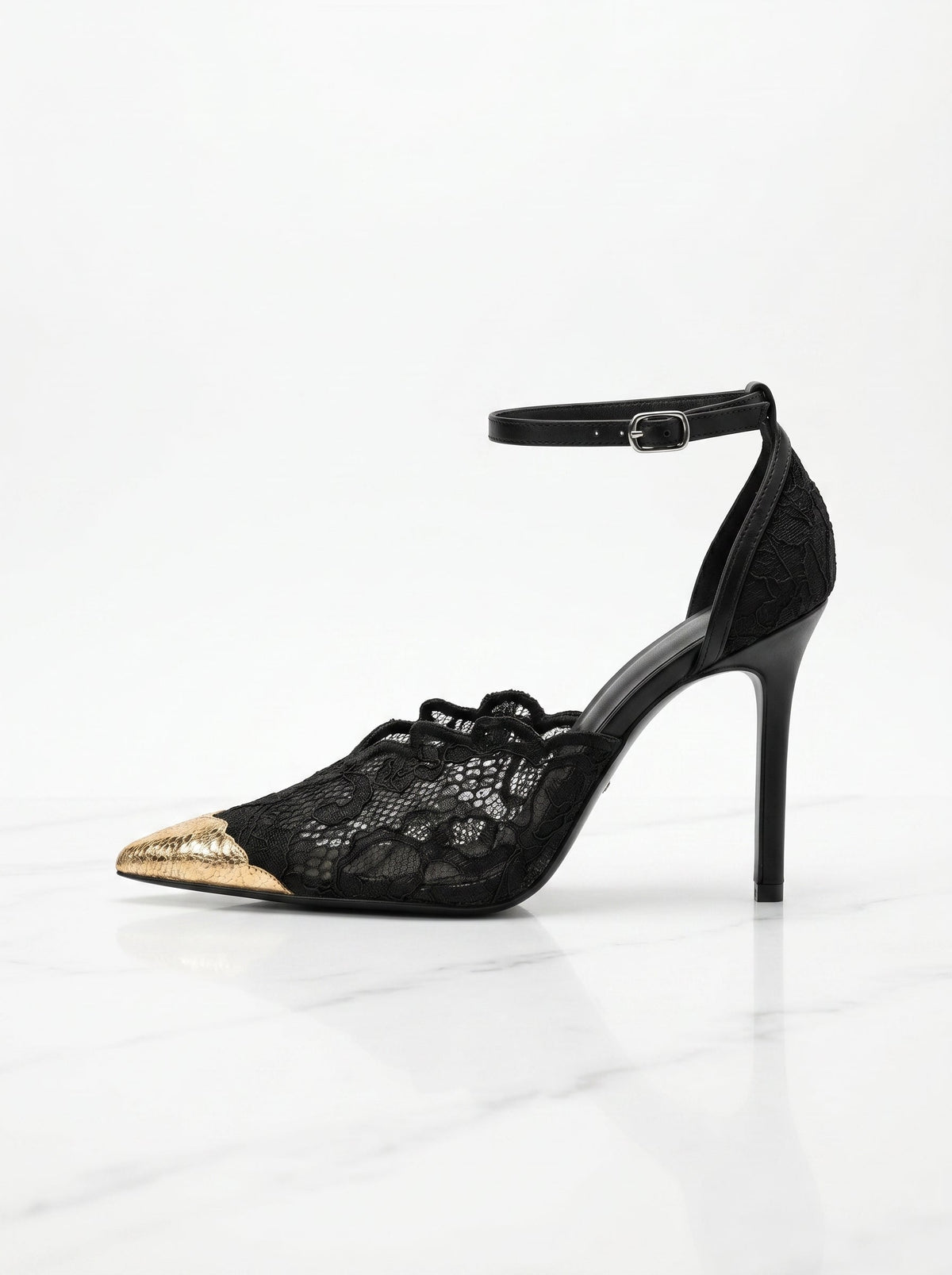 Seraphina Lace Cap Heels