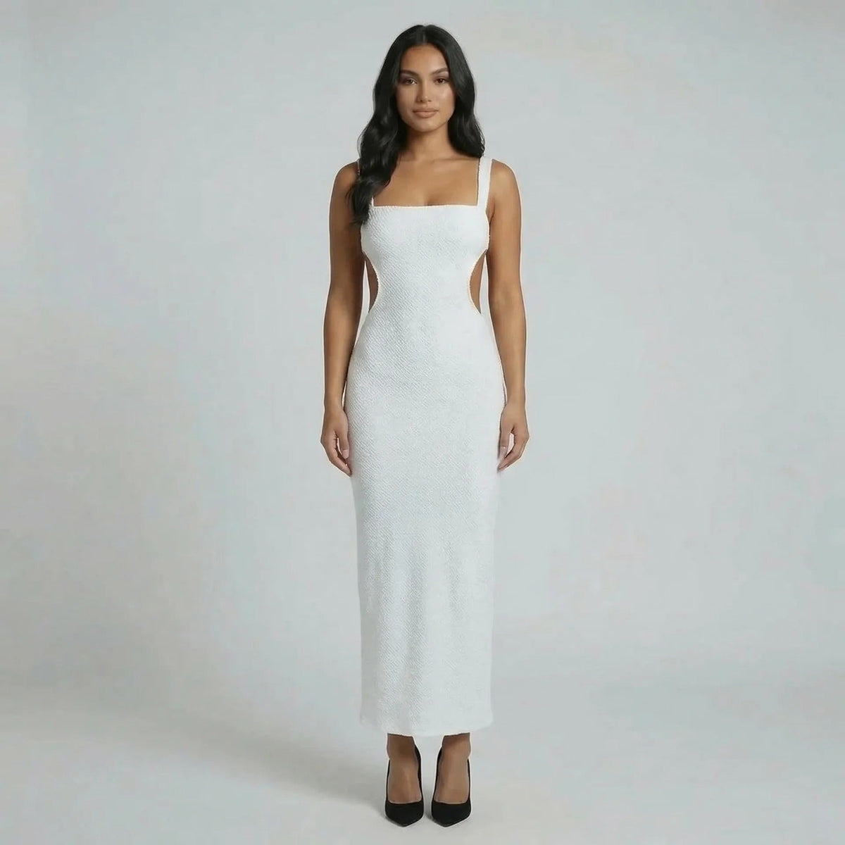 Serena Sequin Cutout Maxi Dress