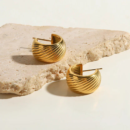 Serena Vintage Inspired Earrings in Gold