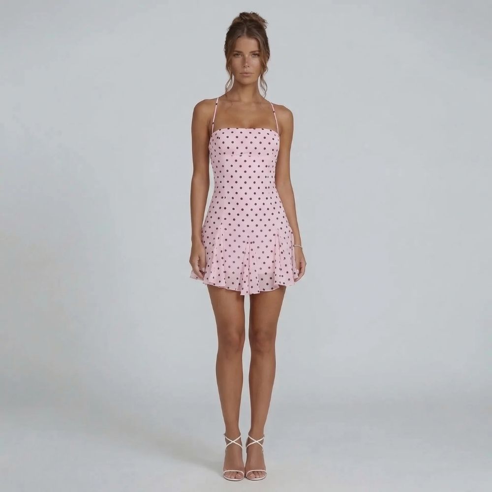 Sofia Polka Mini Dress