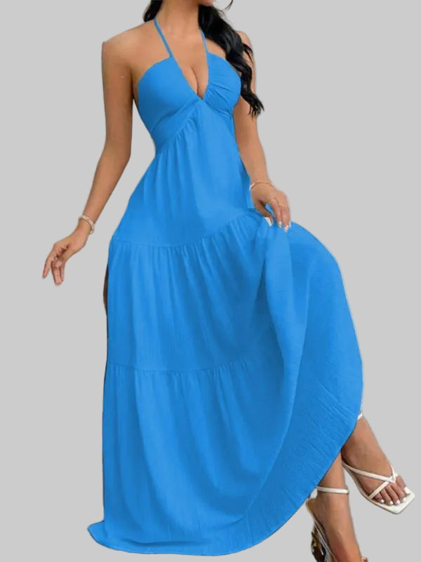 Sophia Tiered Maxi Dress in White
