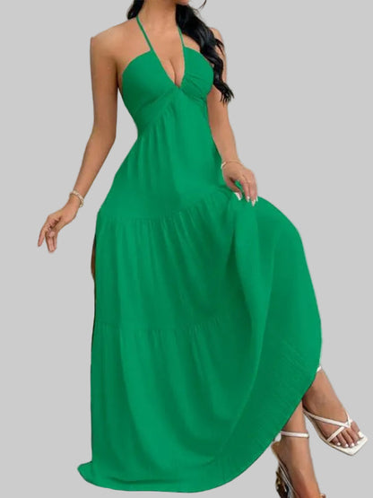 Sophia Tiered Maxi Dress in White