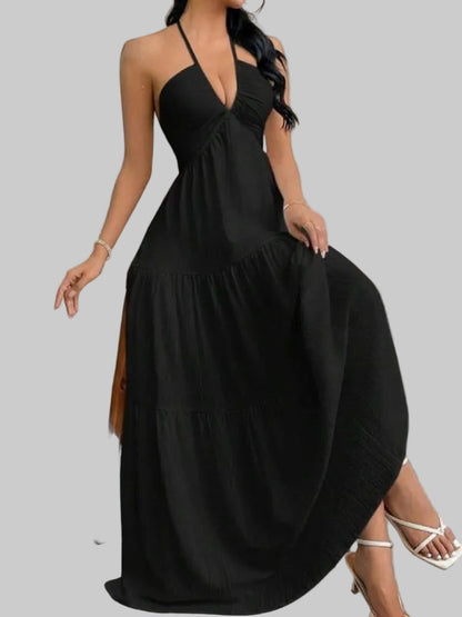 Sophia Tiered Maxi Dress in White