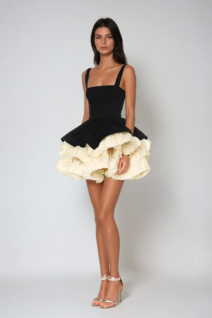 Sutton Sleeveless Mini Dress in Black