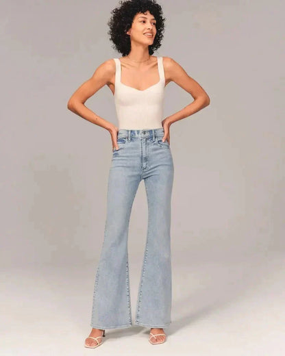Sylvie High Waisted Jeans in Light Blue