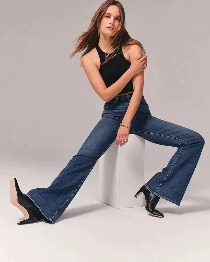 Sylvie High Waisted Jeans in Light Blue