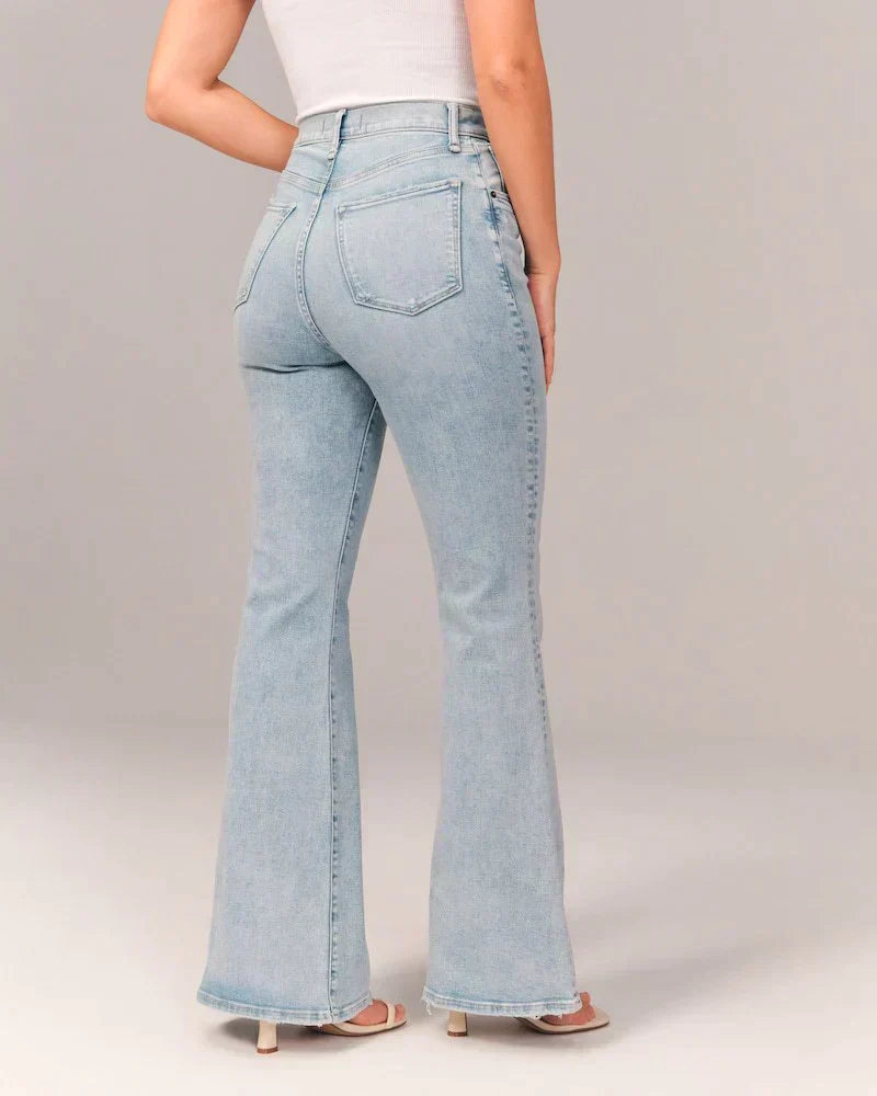 Sylvie High Waisted Jeans in Light Blue