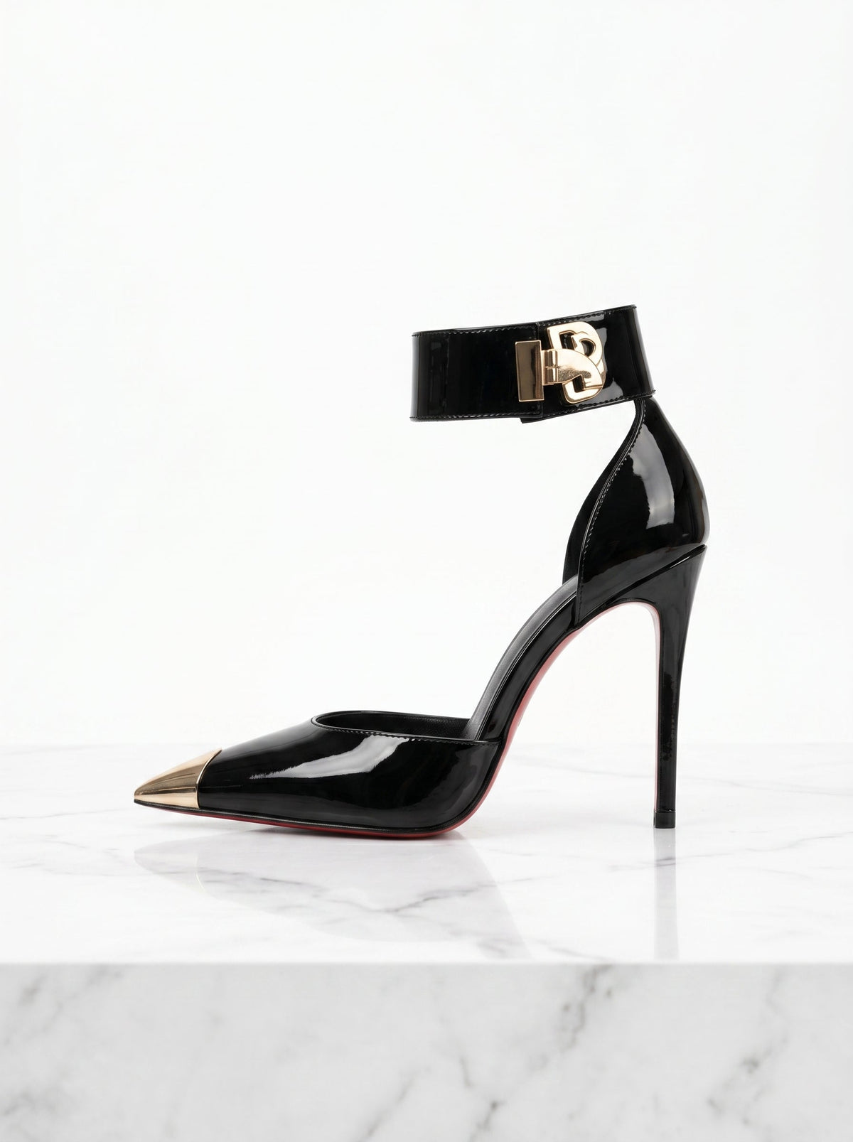 Sylvie Metal Toe Heels in Multicolor