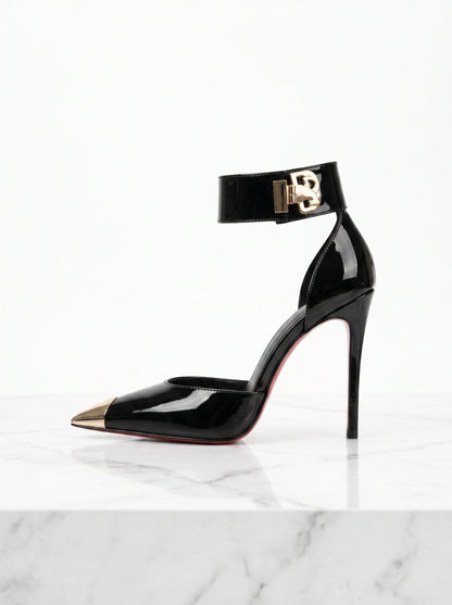 Sylvie Metal Toe Heels in Multicolor