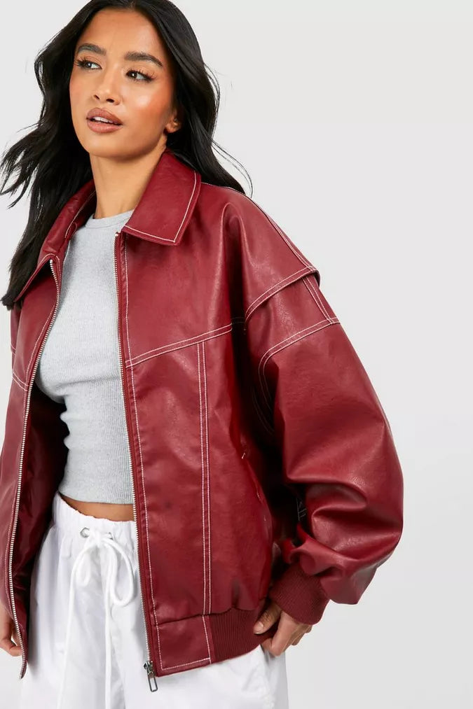 Violet Bomber Jacket