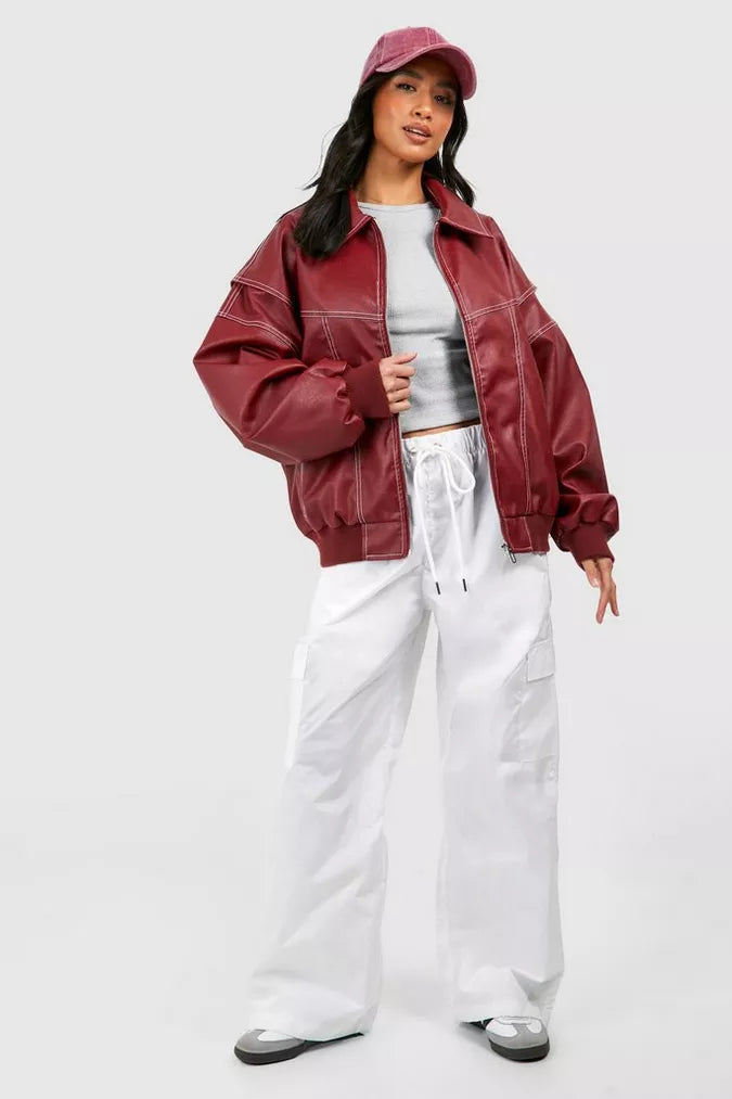 Violet Bomber Jacket