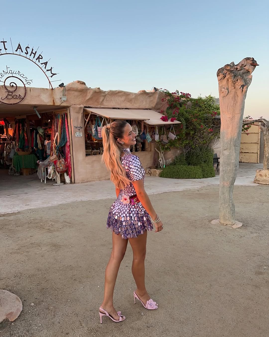 Violet High Mini Dress