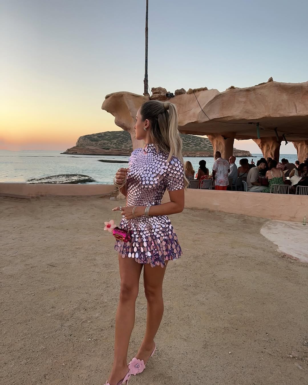 Violet High Mini Dress