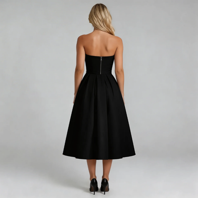 Vivian Strapless Midi Dress