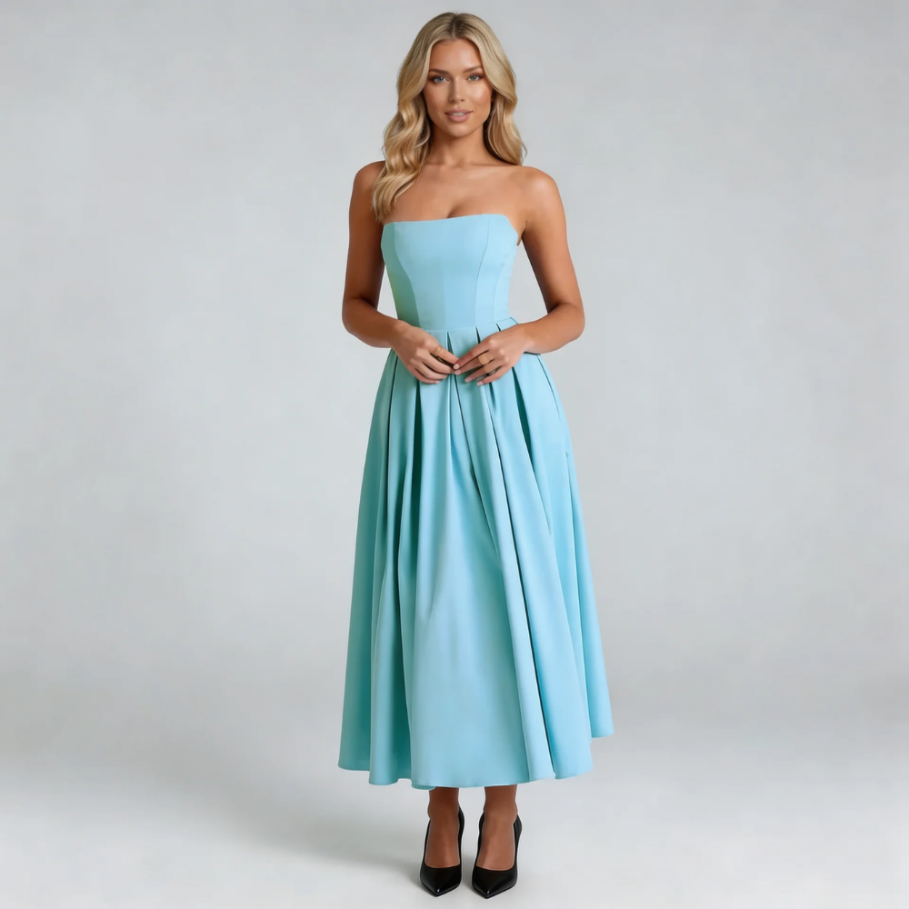 Serene Strapless Midi Dress - product image 7