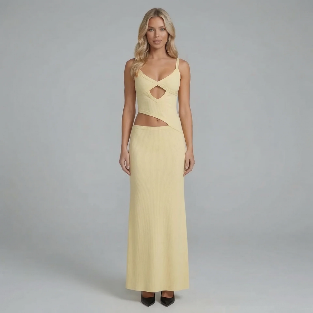 Viviana Mesh Maxi Dress
