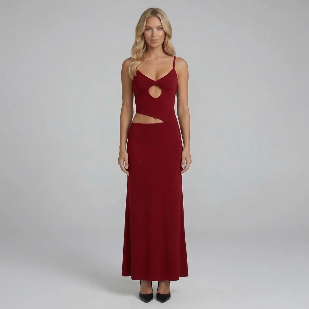 Viviana Mesh Maxi Dress