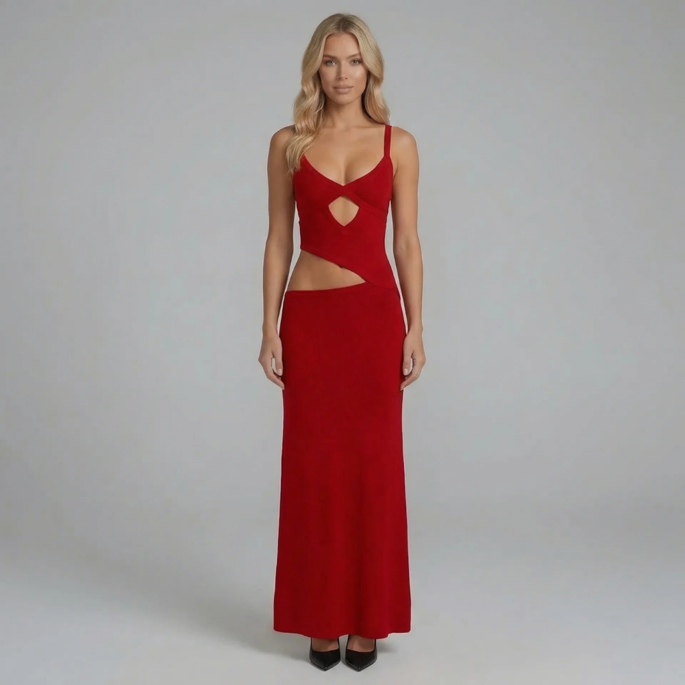 Viviana Mesh Maxi Dress