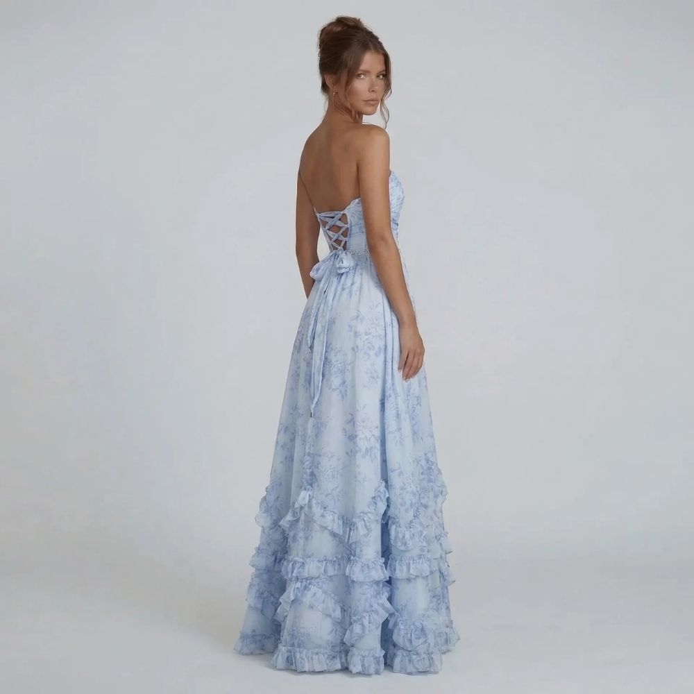 Vivienne Ruffle Maxi Dress