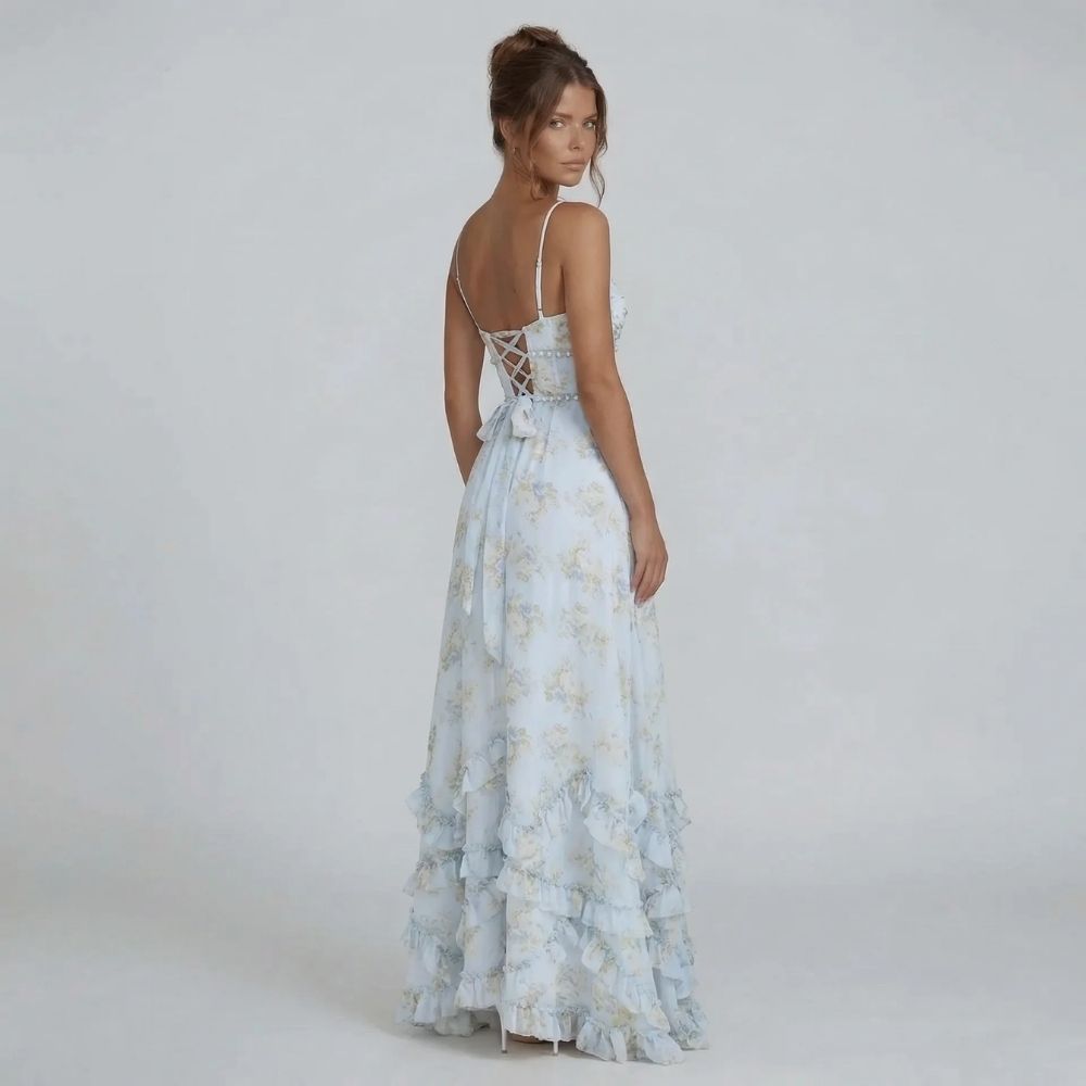 Vivienne Ruffle Maxi Dress
