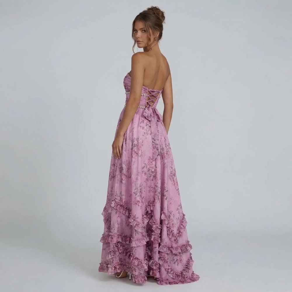 Vivienne Ruffle Maxi Dress