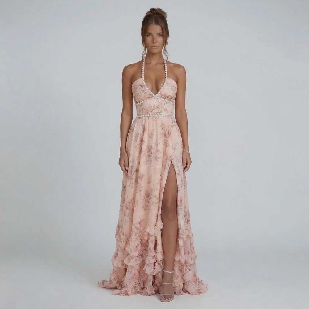 Vivienne Ruffle Maxi Dress