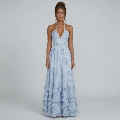 Vivienne Ruffle Maxi Dress