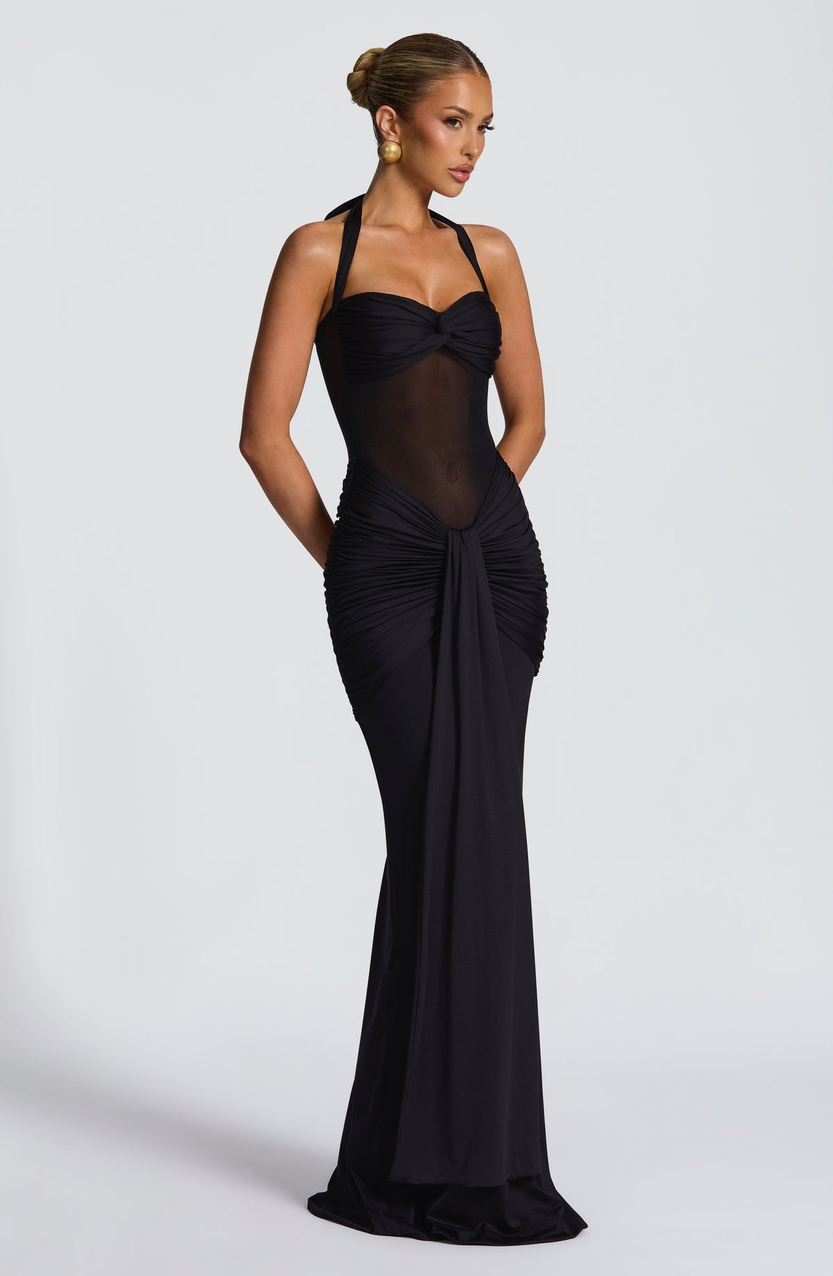 Vixen Ruched Maxi Dress
