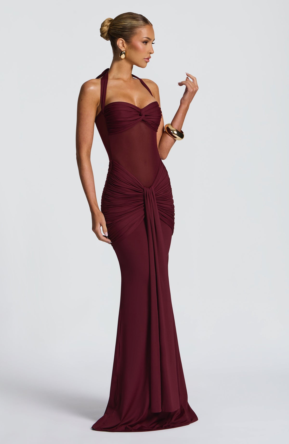 Vixen Ruched Maxi Dress