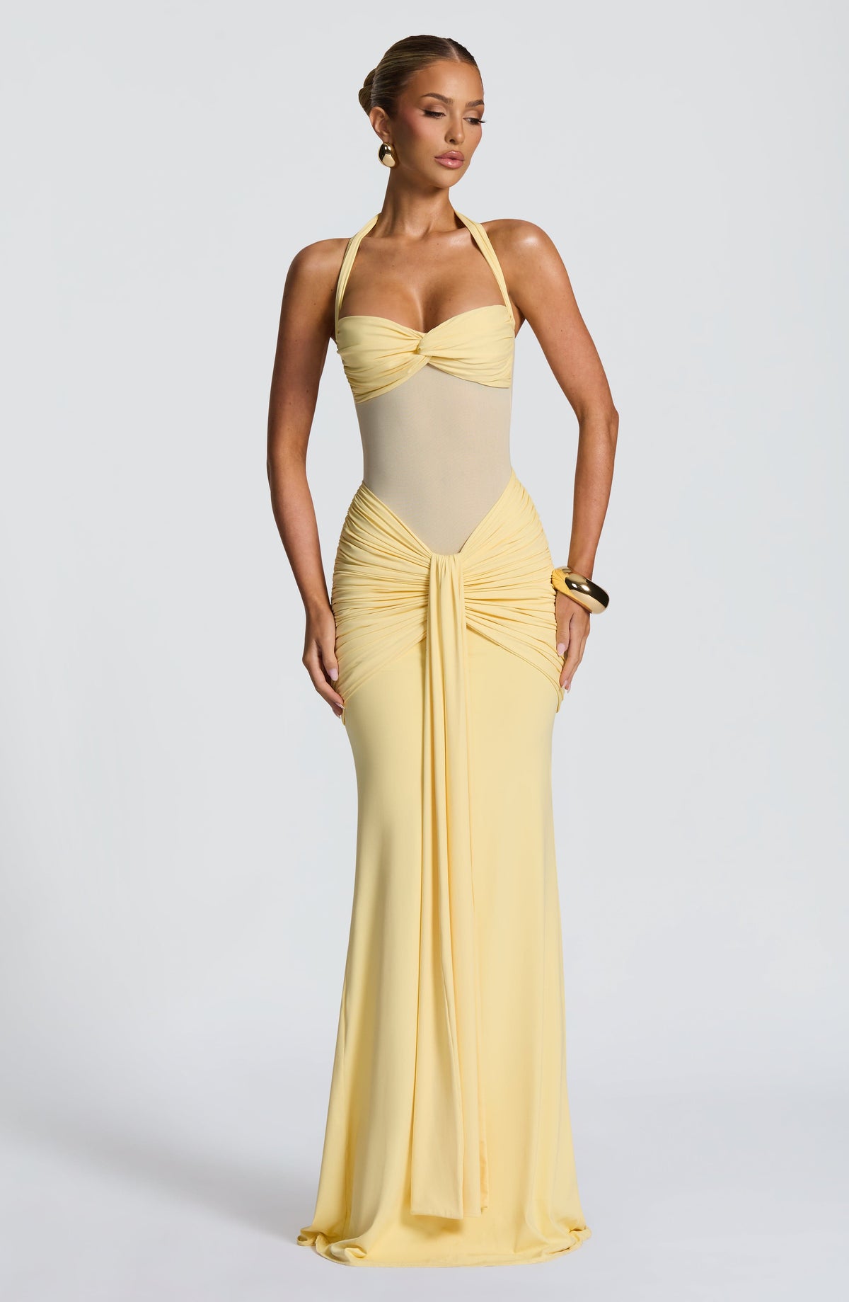 Vixen Ruched Maxi Dress