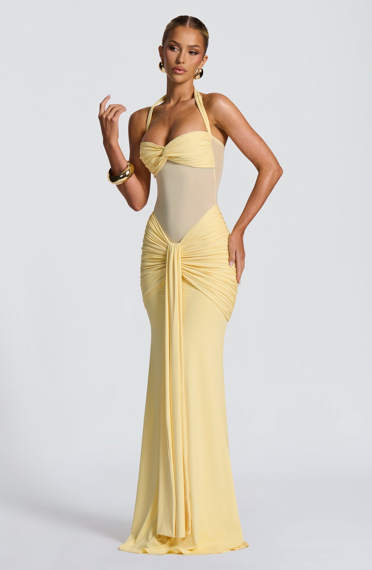 Vixen Ruched Maxi Dress