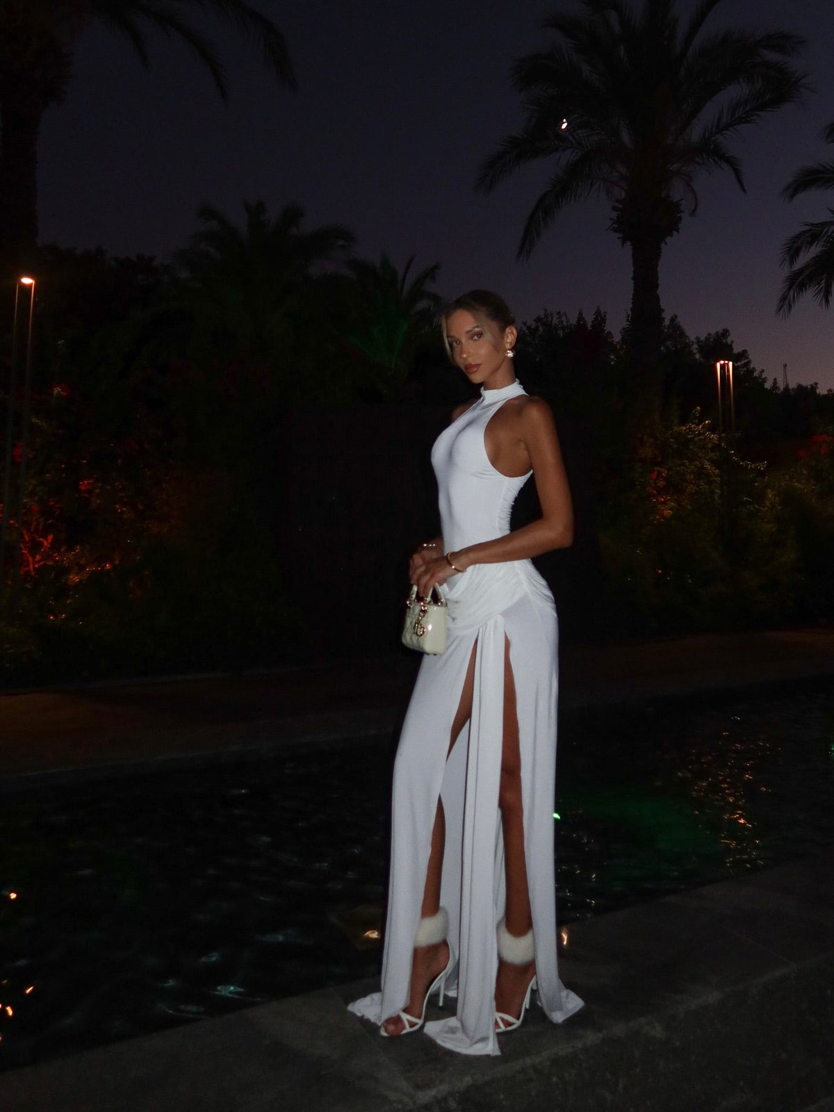 Winona High-Neck Maxi Dress