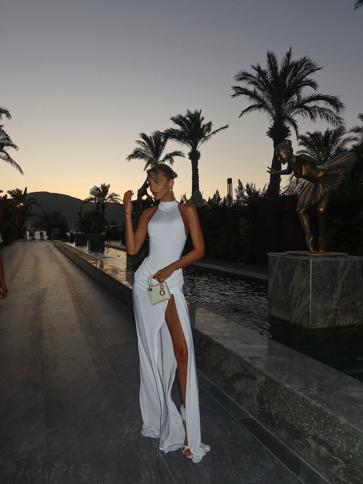 Winona High-Neck Maxi Dress