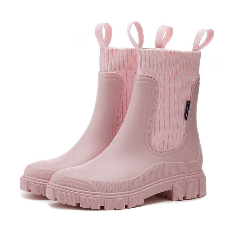 Xena Waterproof Chelsea Boots in Beige